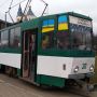 З початком весни у Житомирі на маршрут знову вийшли трамваї. Фото дня