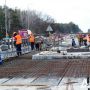 Триває ремонт пошкодженого мосту через річку Дубовець на магістралі Київ – Чоп