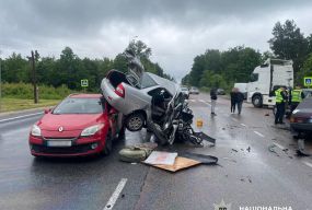 Один загиблий і троє поранених: смертельна ДТП за участі чотирьох автомобілів біля Гуйви