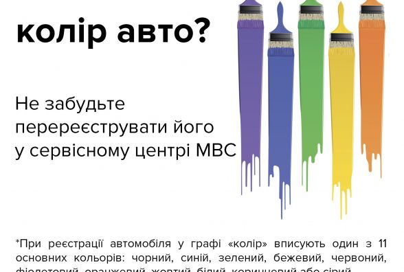 Новий колір – новий техпаспорт: що робити водію після зміни кольору авто
