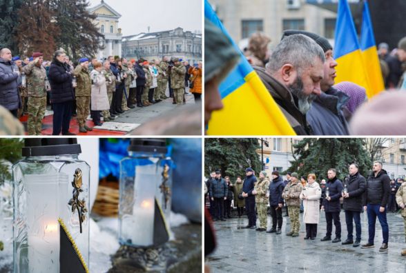 У Житомирі вшанували пам’ять загиблих Героїв у четверту річницю повномасштабного вторгнення. ФОТО. ВІДЕО