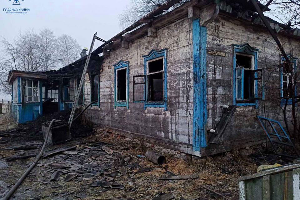 На Олевщині пожежа забрала життя двох чоловіків