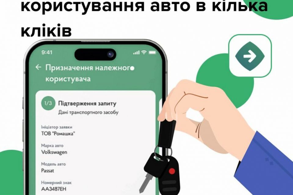 Як передати право користування авто в кілька кліків