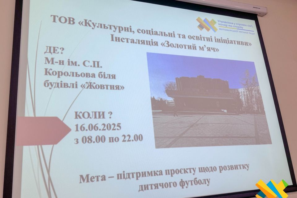 У Житомирі відбудеться відкрите експонування трьох трофеїв «Золотий м'яч»