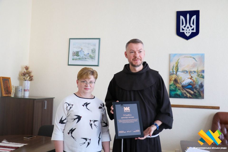 Настоятеля Парафії святого Йоана з Дуклі отця Бернарда відзначили за духовну і просвітницьку працю