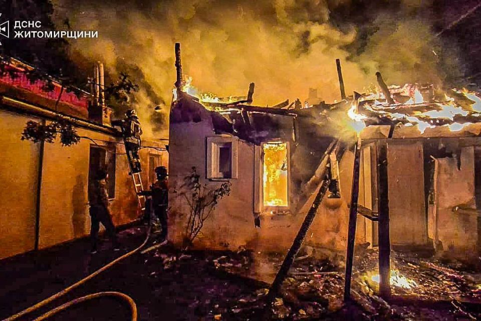 У Житомирі рятувальники ліквідували пожежу в лазні