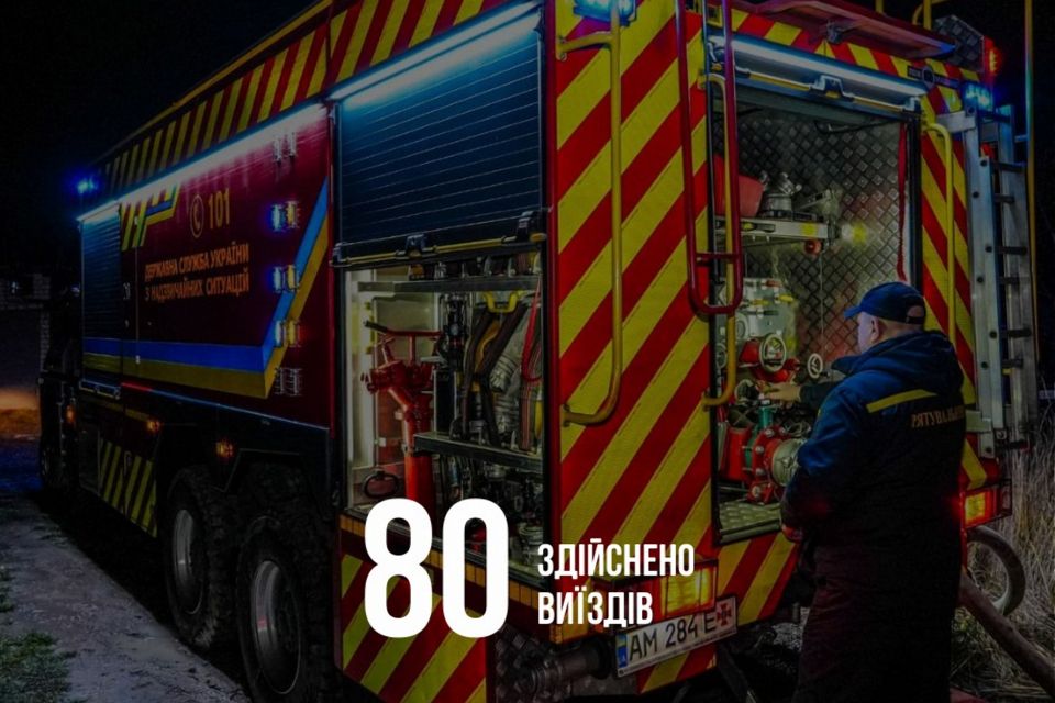 За минулий тиждень підрозділи ДСНС Житомирщини 80 разів залучалися до ліквідації надзвичайних подій