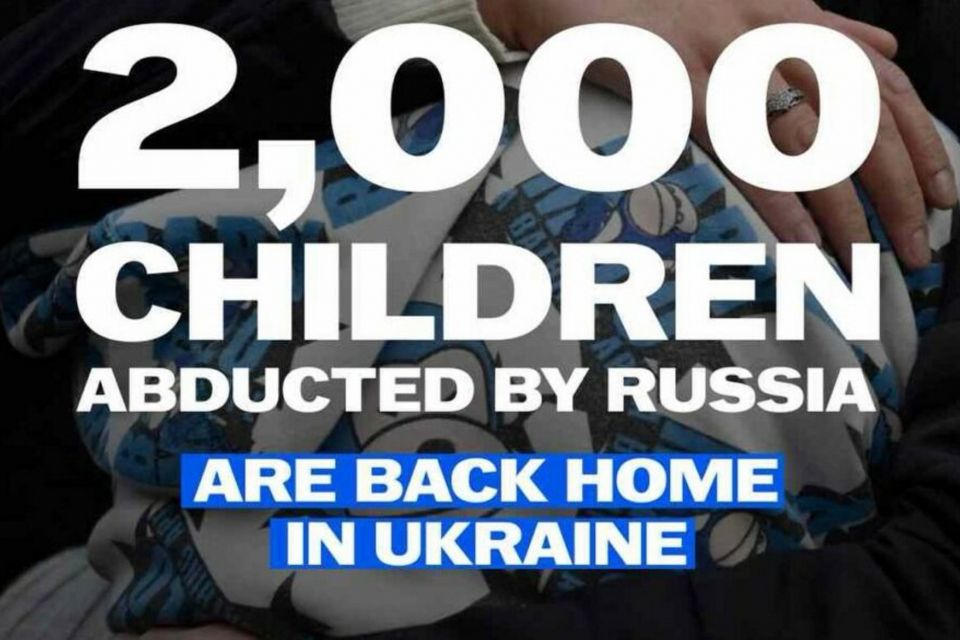 Володимир Зеленський: ще 2 тисячі українських дітей вдалося повернути додому з-під контролю Росії в межах ініціативи Bring Kids Back UA