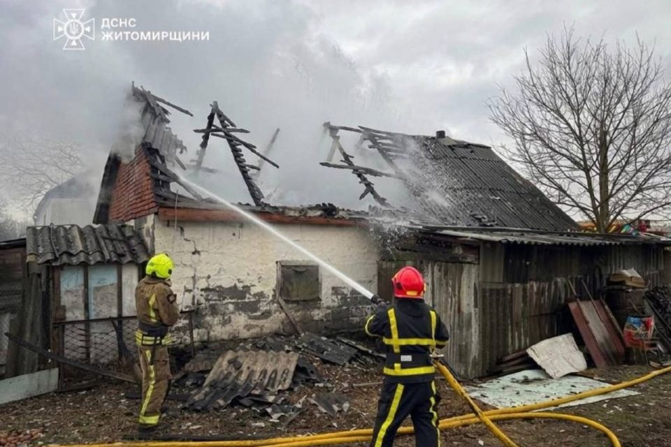 За добу вогнеборці Житомирщини 7 разів виїжджали на ліквідацію пожеж