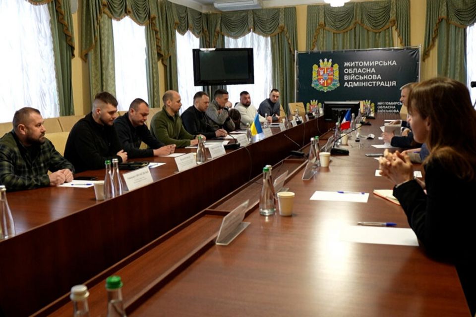 Французька делегація партнерів ознайомилася з розвитком ветеранської інфраструктури в Житомирській області