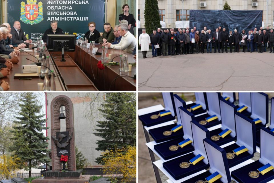 Житомирщина вшанувала героїв Чорнобиля: 40 років пам’яті, мужності та відповідальності. ВІДЕО