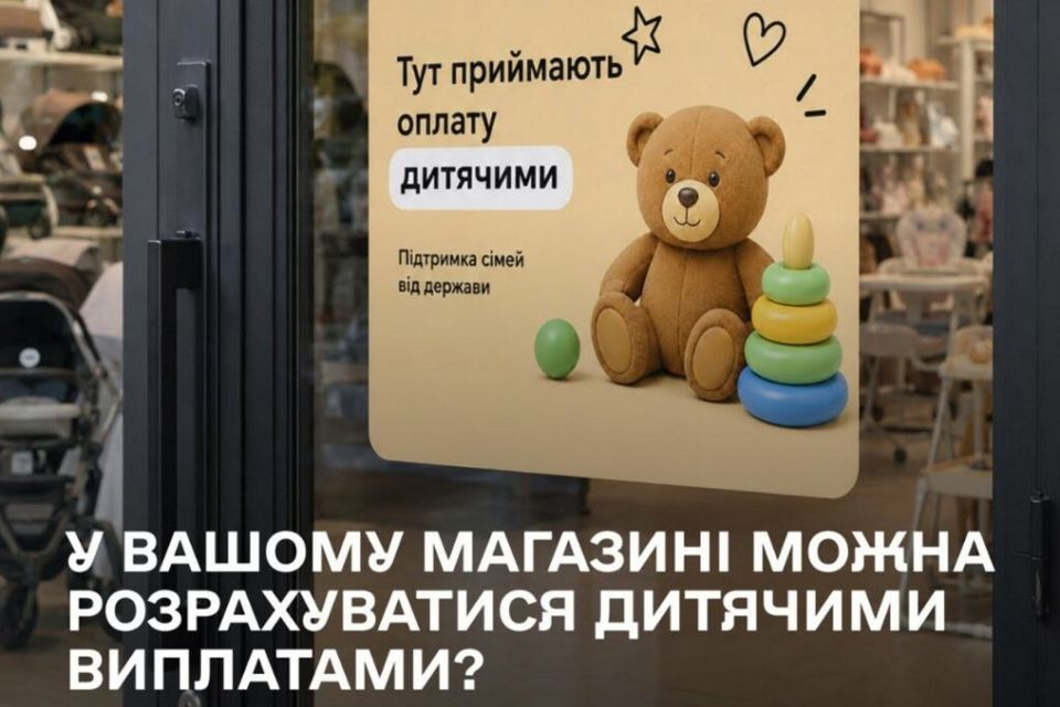 У вашому магазині можна розрахуватись «дитячими» виплатами? Маємо пропозицію для вас