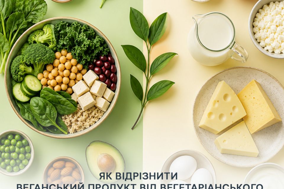 Як відрізнити веганський продукт від вегетаріанського