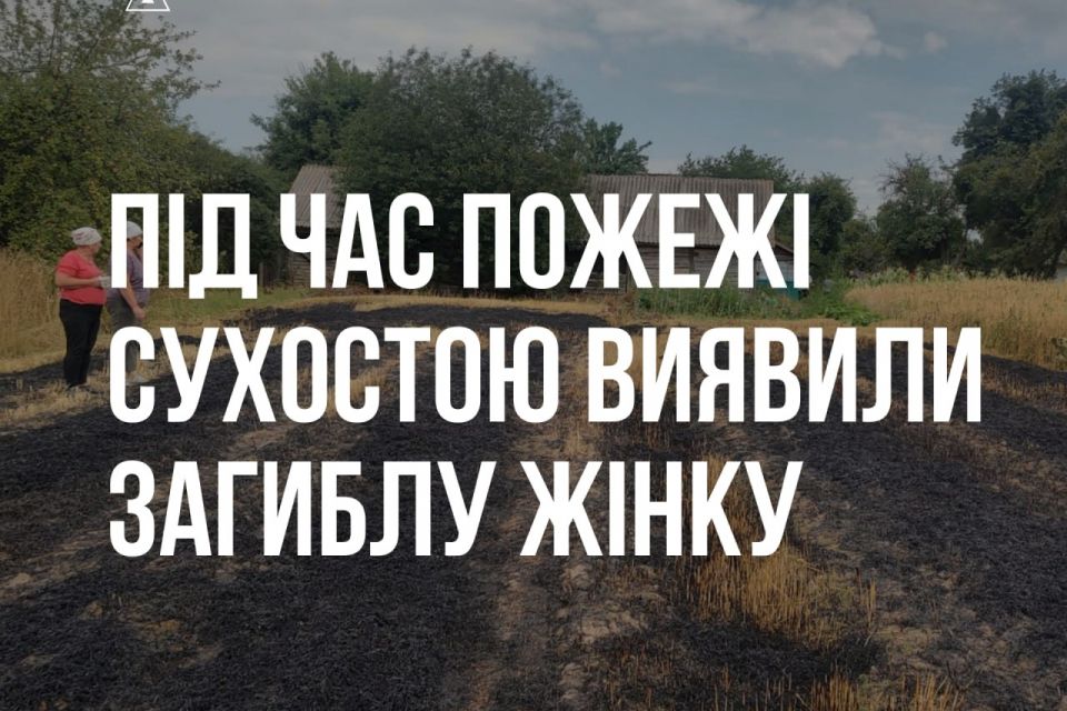На Звягельщині під час спалювання сухостою загинула жінка