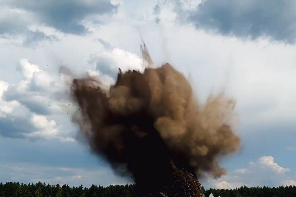 Вибухотехніки поліції знищили бойову частину ворожого БпЛА, виявлену на Житомирщині