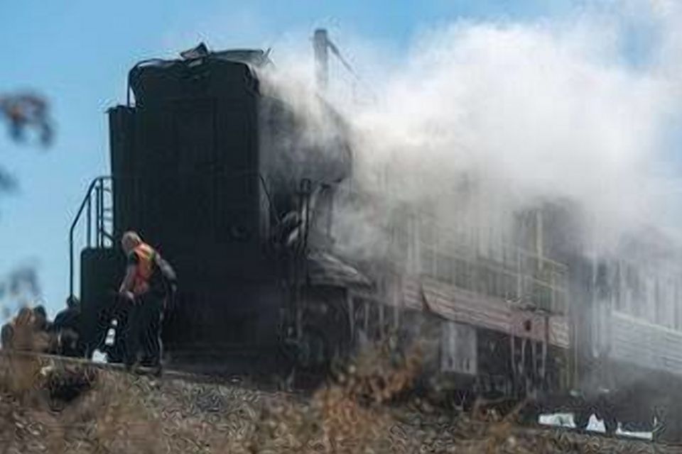 Реактивний шахед влучив у локомотив потяга Житомир — Одеса