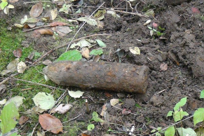 Три мінометних міни калібру 152 мм знайшов на власному обійсті мешканець с. Станишівка