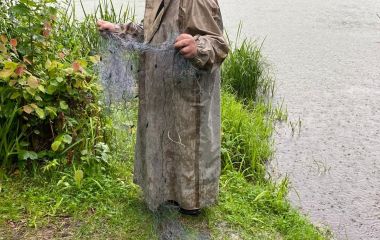 У Чуднові на річці Тетерів виявили порушника з забороненим знаряддям лову - сіткою