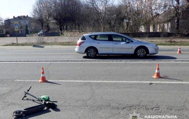 ДТП на Бердичівщині: автомобіль збив 11-річного хлопчика на самокаті