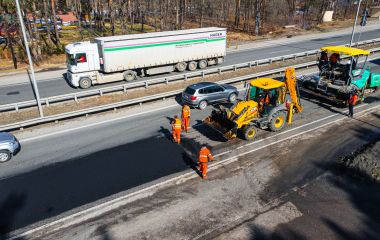 Між столицею та Житомиром на магістралі М-06 завершили ремонт «картами»