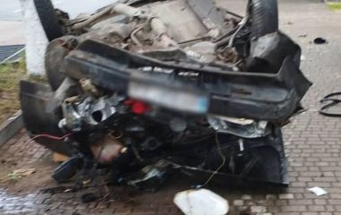ДТП в Овручі: зіткнувся з металевою огорожею, постраждали двоє пасажирів