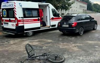 У Коростишеві травми в ДТП отримав 13-річний велосипедист