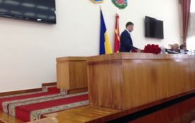 На своєму представленні Машковський розказав про бачення розвитку області