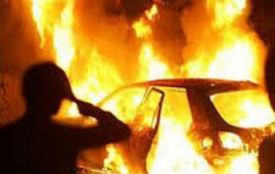 Вночі в Коростешві палав автомобіль