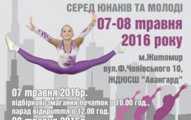 У Житомирі відбудеться чемпіонат України зі спортивної аеробіки