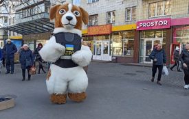 Пес Патрон у Житомирі. ФОТО