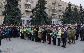 У Житомирі у День Соборності вшанували Героїв, які боролися за єдність і майбутнє України