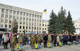 У Житомирі вшанували памʼять добровольців, які загинули у російсько-українській війні