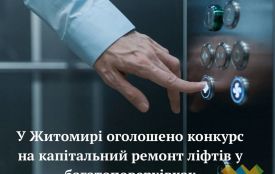 ОСББ, керівники управляючих компаній та мешканці багатоквартирних будинків можуть здійснити капітальний ремонт ліфтів на умовах співфінансування