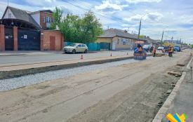 На вулиці Бориса Тена триває частковий капітальний ремонт трамвайної колії