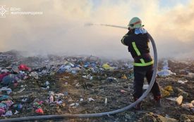 Пожежу на полігоні твердих побутових відходів повністю ліквідовано