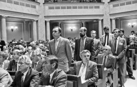 Віталій Мельничук: 15 травня 1990 року 35 роки тому о 10-00 Голова ЦВК відкрив перше засідання новообраної Верховної Ради Української РСР дванадцятого скликання
