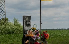 У Волицькій громаді  встановили пам’ятний знак на місці загибелі льотчика Степана Тарабалки