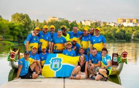 Збірна ветеранів з веслування на човнах «Дракон» провела контрольне тренування перед чемпіонатом світу