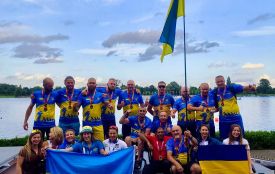 Житомирські ветерани у складі української збірної стали першими на чемпіонаті  світу із веслування на човнах «Дракон» у категорії Paradragon