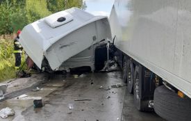 До уваги водіїв! На об'їзній поблизу Кам'янки — ДТП з вантажівками, рух ускладнено