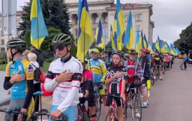 У День Прапора у Житомирі відбувся патріотичний велопробіг