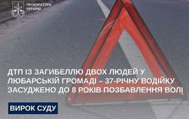 8 років отримала 37-річна водійка з Любарщини за нетверезу ДТП із загибеллю двох людей