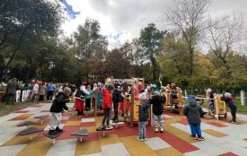 Новий спортивний майданчик зі штучним покриттям відкрили у Житомирському ДНЗ №46