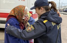 У Бердичів прибув евакуаційний потяг з 30-ма підопічними  геріатричного пансіонату з прифронтових територій