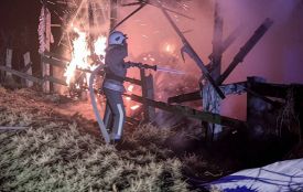 У селі  Житомирського району вогнеборці ліквідували пожежу в сіннику