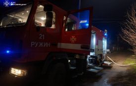 Рятувальники ліквідували загоряння приватної оселі в Ружині