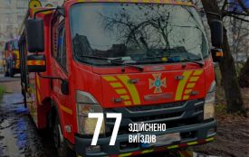 За минулий тиждень підрозділи ДСНС Житомирщини 77 разів залучалися до ліквідації надзвичайних подій