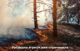 Російська агресія вже спричинила екологічні руйнування в Україні більше 6 трлн гривень