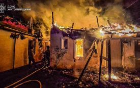 У Житомирі рятувальники ліквідували пожежу в лазні