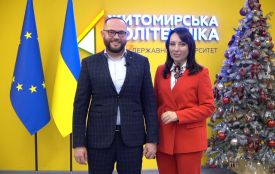 Колишній очільник Житомирської політехніки представив виконуючу обов’язки ректора університету Оксану Олійник